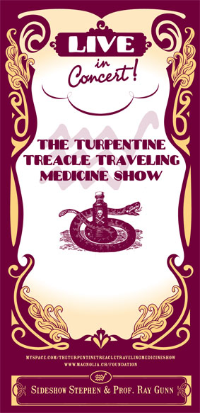 THE TURPENTINE TREACLE TRAVELING MEDICINE SHOW
